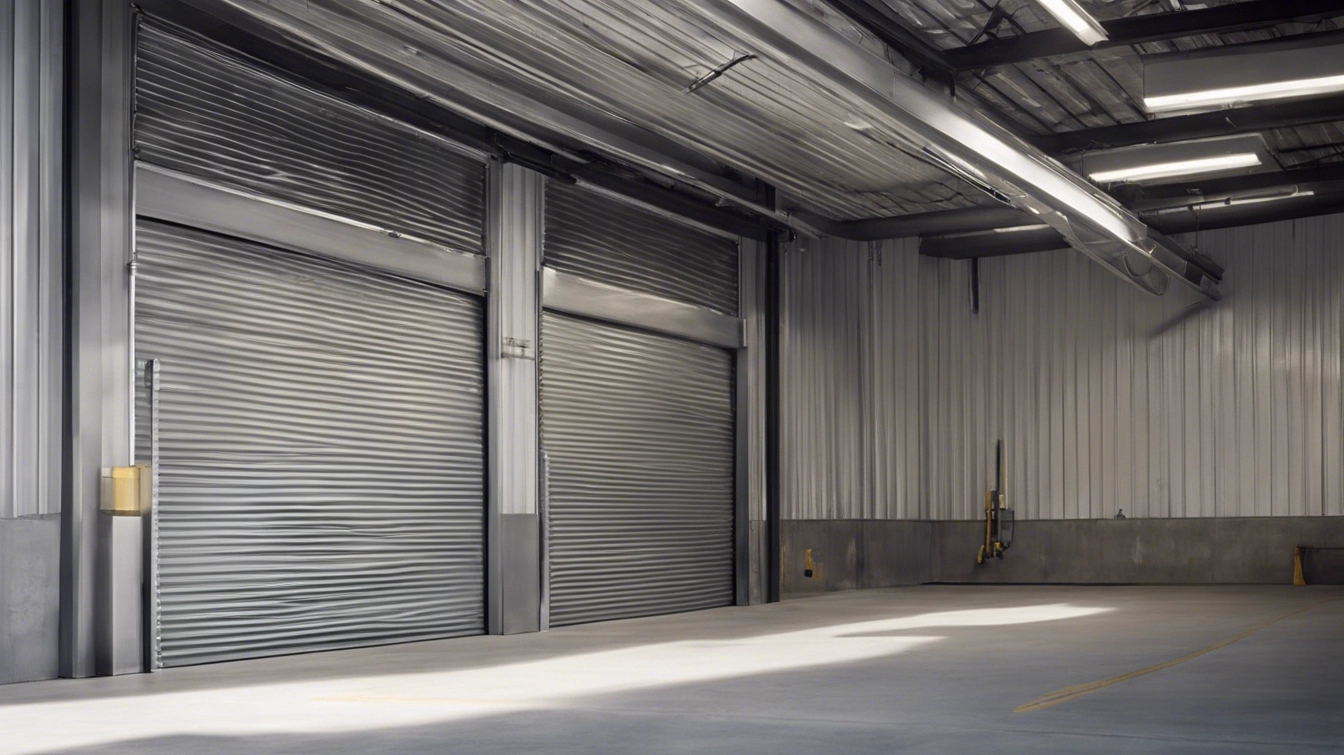 a photo of commercial garage door